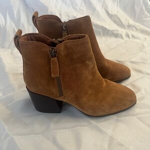 Blondo Brown Suede Ankle Booties